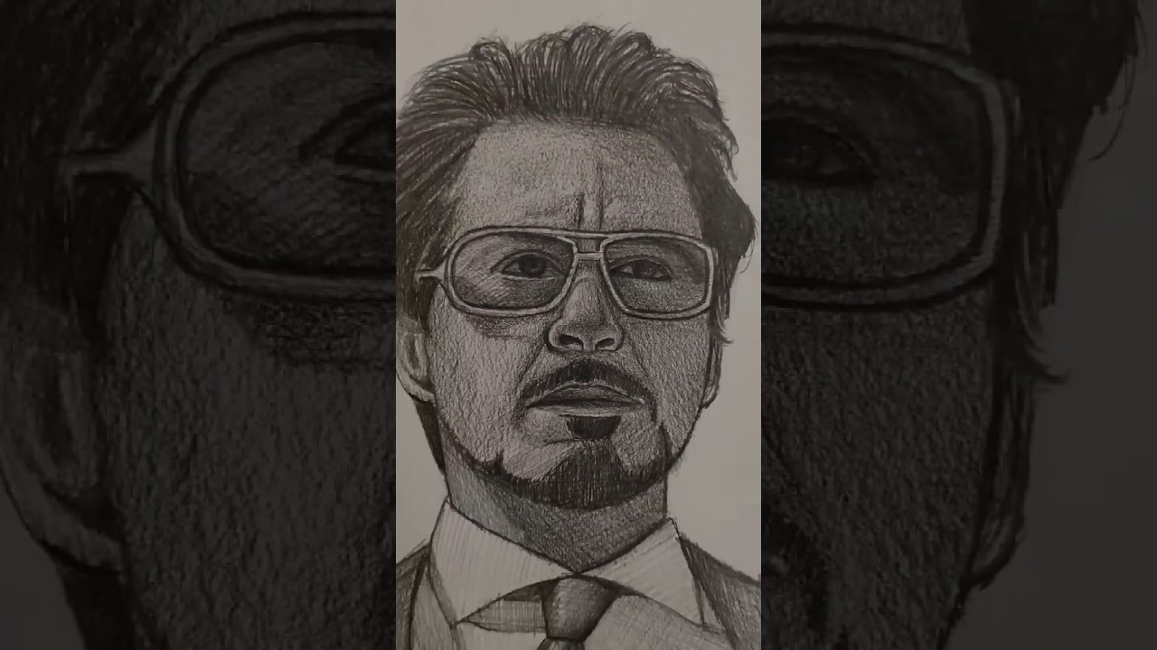Drawing Robert Downey Jr in my style 🧑‍🎨🔥