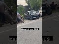 Maruti cars hits bus #accidentnews #bus #spresso2023