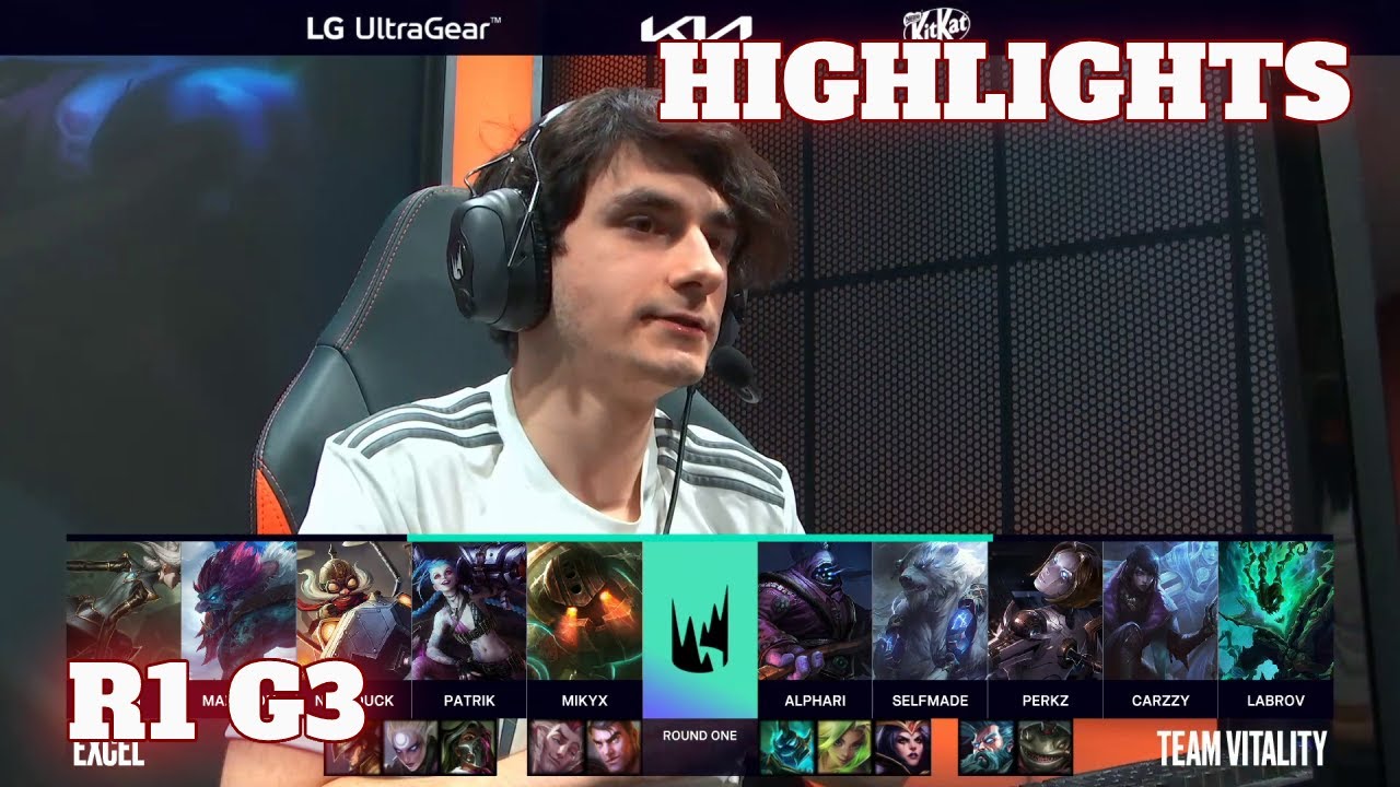 XL vs VIT - Game 3 Highlights | Round 1 LEC 2022 Spring Playoffs | Excel vs Vitality G3