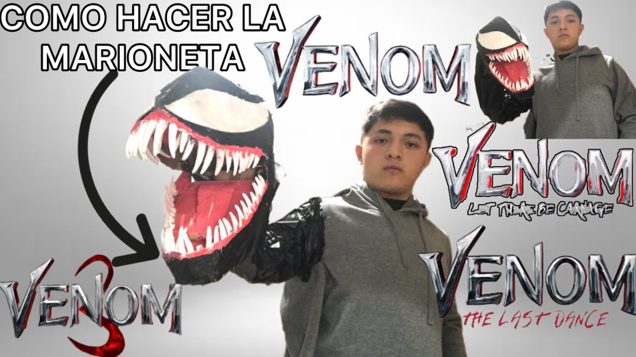 Cómo hacer el Cosplay/Disfraz de la marioneta casera de⚫️VENOM⚫️//Randy Studios Spaidy 2🕷