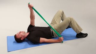 Resisted Supine Diagonal Shoulder Flexion – Post-stroke Exercise