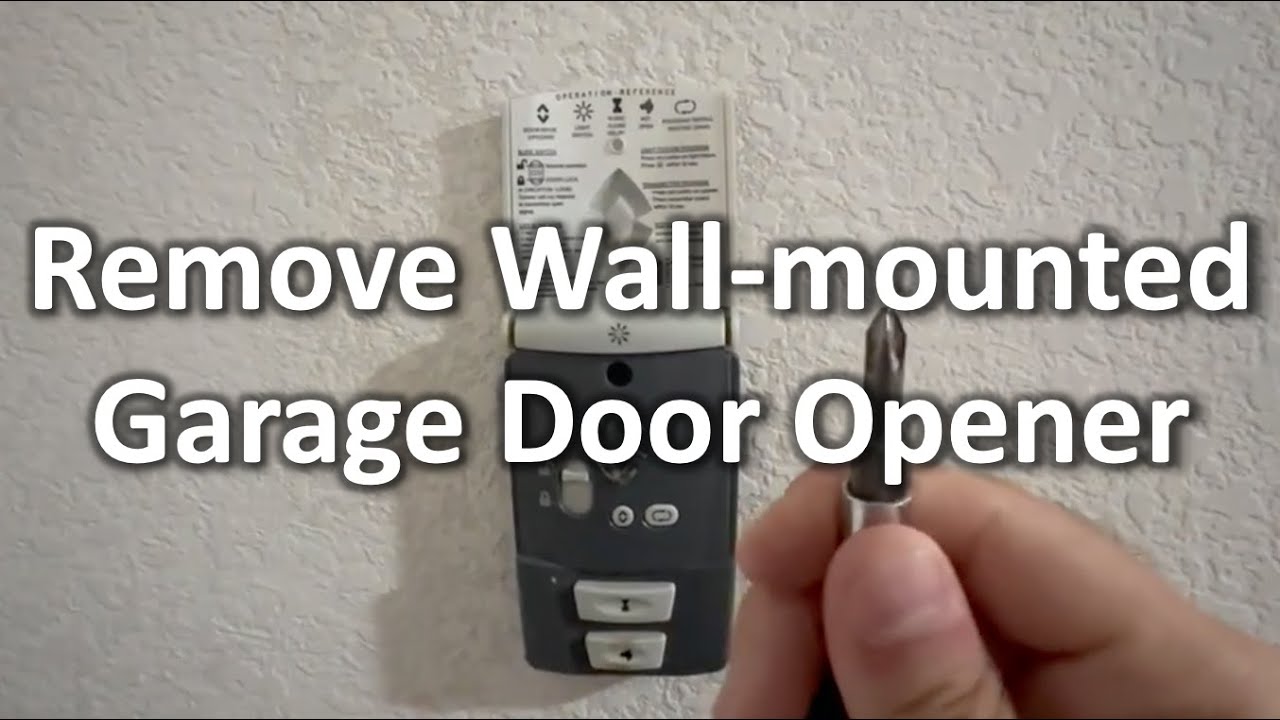 how-to-remove-garage-door-opener-wall-console-the-diy-guide-ep-262