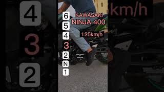 Maximum Speed For Each Gear On A KAWASAKI NINJA 400......#rider ktmtopspeed #ninja #ktmxbow #ktmbike
