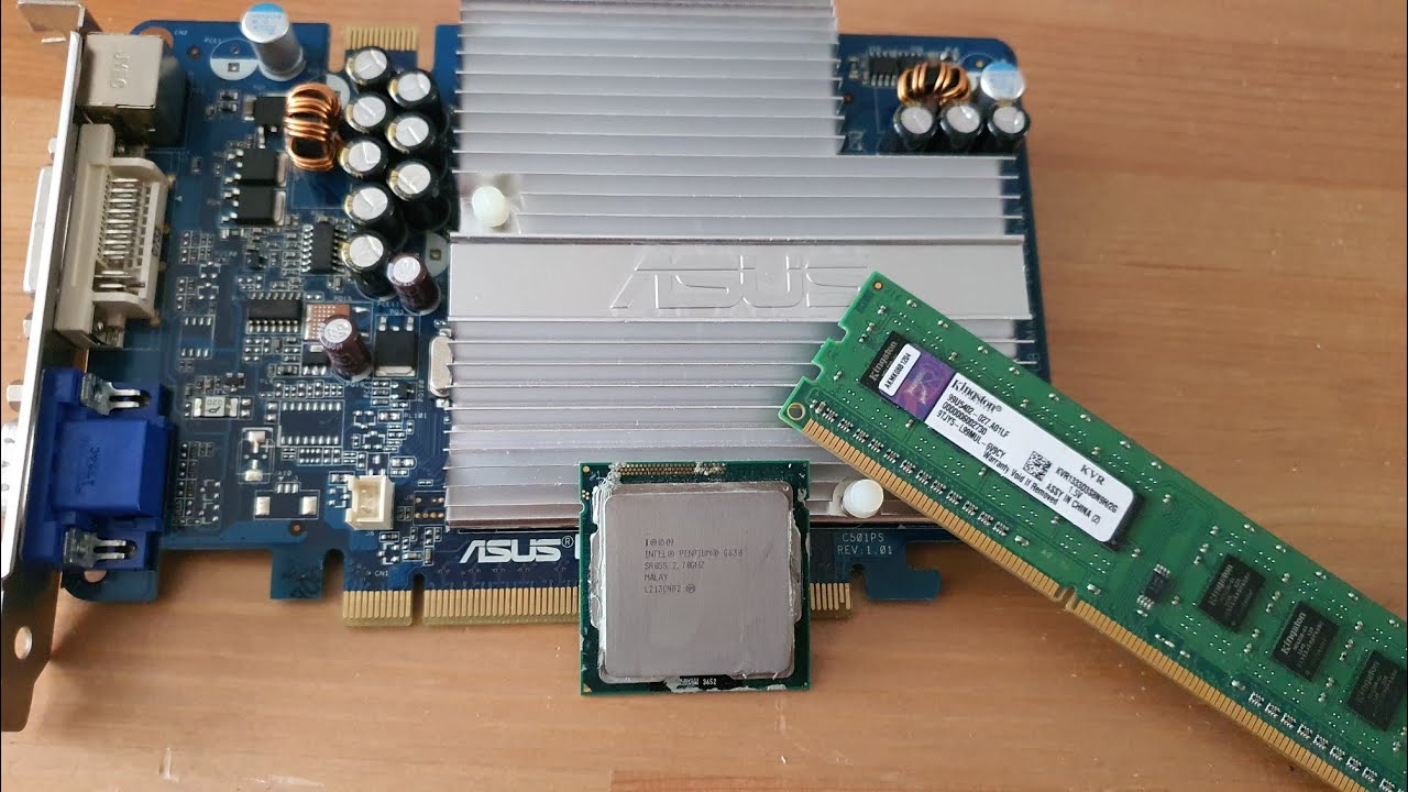 Kitting out the Win7 rig with a Pentium G630, 2GB RAM and 256MB VRAM