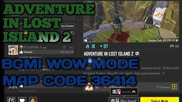 Bgmi wow mode code 36414 | parkour mode new version tricks 