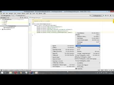 เขียนโปรแกรมแนะนำตัวโดยใช้ escape sequence ด้วยโปรแกรม IntelliJ IDEA
