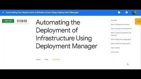 Lab: Automating the Infrastructure of networks using Deployment Manager