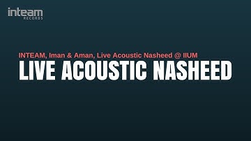 Edcoustic - Muhasabah Cinta (Live in Concert)