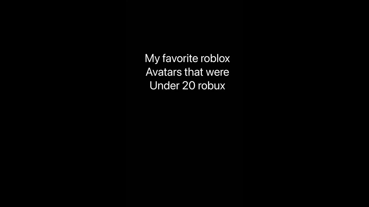 My Favorite Roblox Avatars That S Under 20 Robux