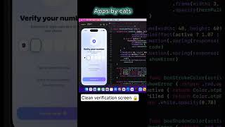 I made a clean OTP verification screen🔒😻