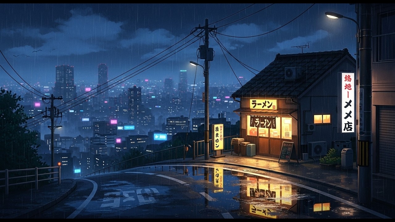 Lofi Music Tokyo Rainy Night 🌧️ | Cozy Chill Beats to Relax - YouTube