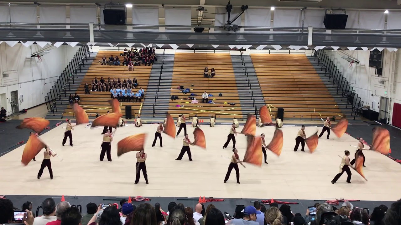 California High School winterguard championships 2018 YouTube