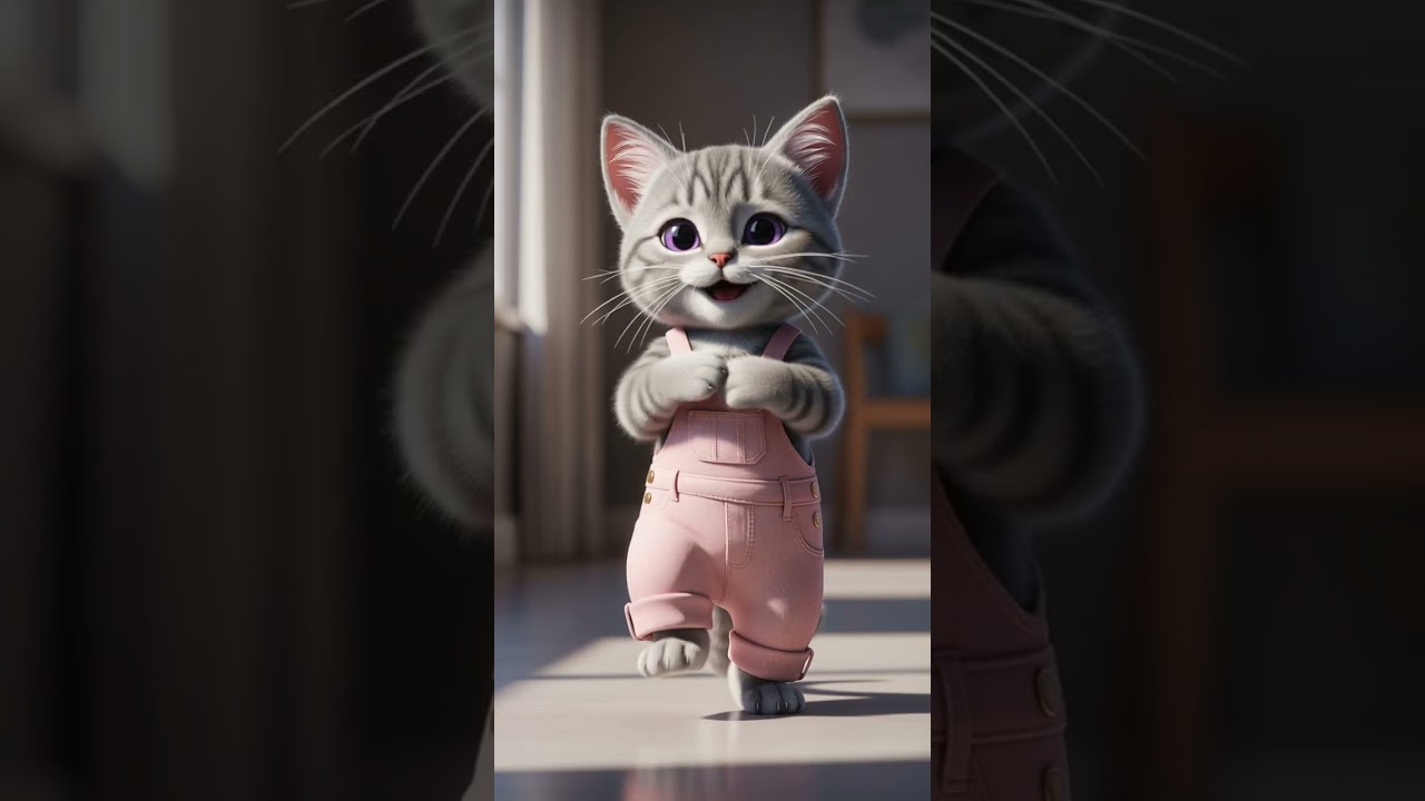 Kitten dance floor vibes 😺🎶💃 Watch these paws steal the show 