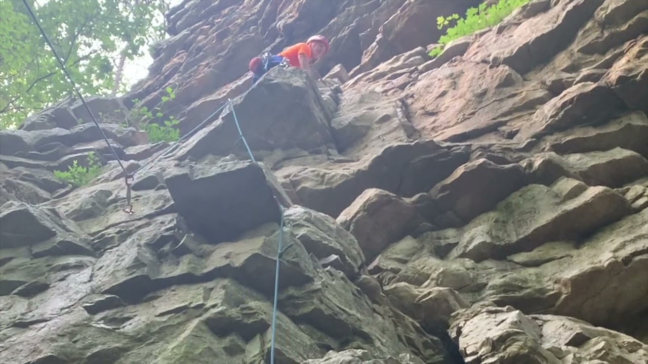 Lead Rope Solo. I Love Big Jugs, 5.8, Talking Headwall, Elizabeth Furnace, VA. Revo.