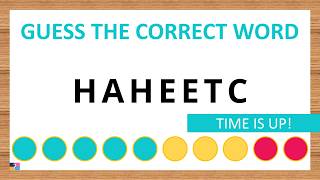 Guess the Correct Word! Unscramble in Record Time! 7 Letters | Agent Quiz screenshot 4
