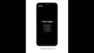 Theme Toggle: Flutter UI Components (Dark/Light Mode)