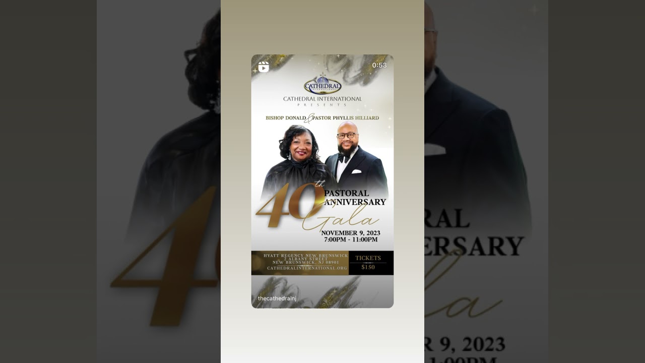 40th Pastoral Anniversary Gala 2023: Bishop Donald & Pastor Phyllis Hilliard
