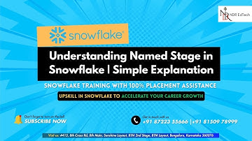 #4 | Understanding Named Stage in Snowflake || 🙂 +91-87223 55666 || NDR EdTech