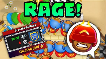 HOW DID THIS HAPPEN? RAGE! BFB Colosseum R3 Speed Bananza! (Bloons TD Battles)