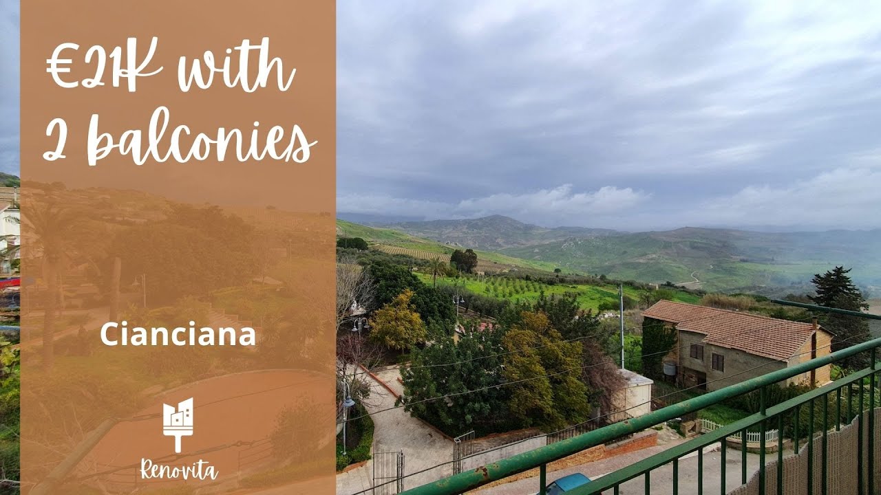 For Sale - €21,000 Apartment in Cianciana, Sicily