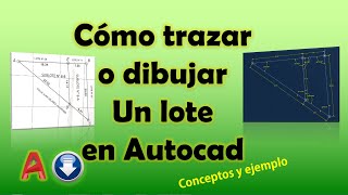 Cómo trazar o dibujar un lote en Autocad