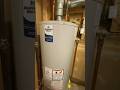 Hot water tank installed