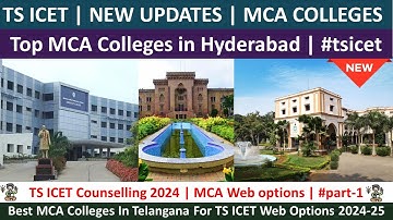 👉Top MCA Colleges in Hyderabad #tsicet Best MCA COLLEGES in Hyderabad FOR ICET WEB OPTIONS 2024-25