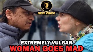 Woman Loses Herself And Disrespects The Quran | Mansur | Speakers Corner