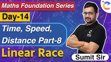 Maths Foundation Series |#Day14| Time Speed & Distance Tricks |#Part8| Maths Best Tricks | Sumit Sir