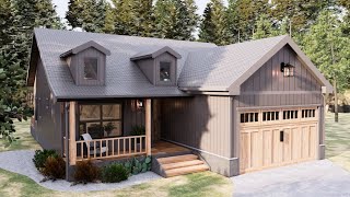 11x11m (37'x37') Fabulous Cottage House With 3 Bedroom | Amazing Small House Idea.