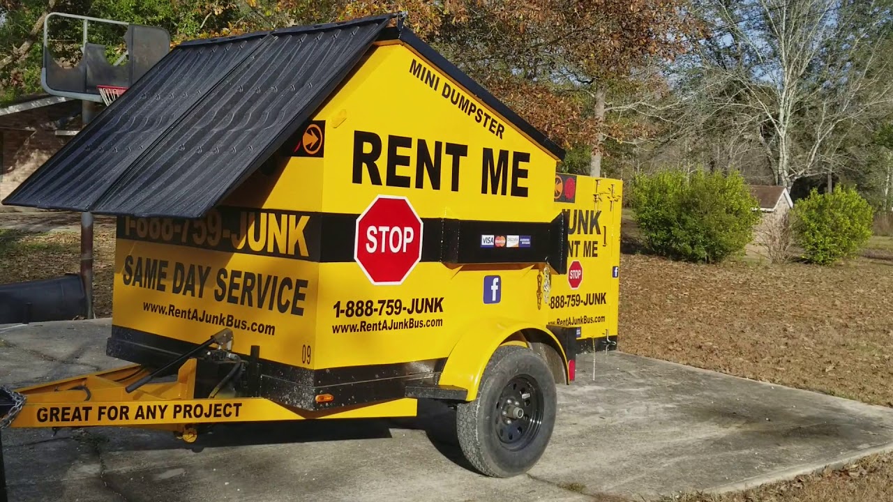 Small Dumpster Rental Delivery Pearl River, La YouTube
