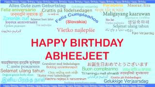 Abheejeet   Languages Idiomas - Happy Birthday