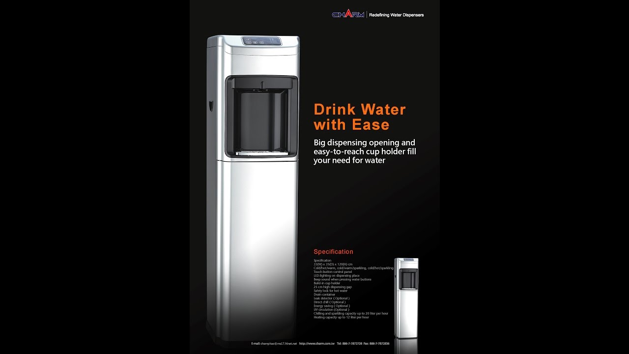 Taiwan Charm free standing Water Dispenser 898 YouTube