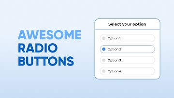 Awesome Radio Buttons using HTML & CSS
