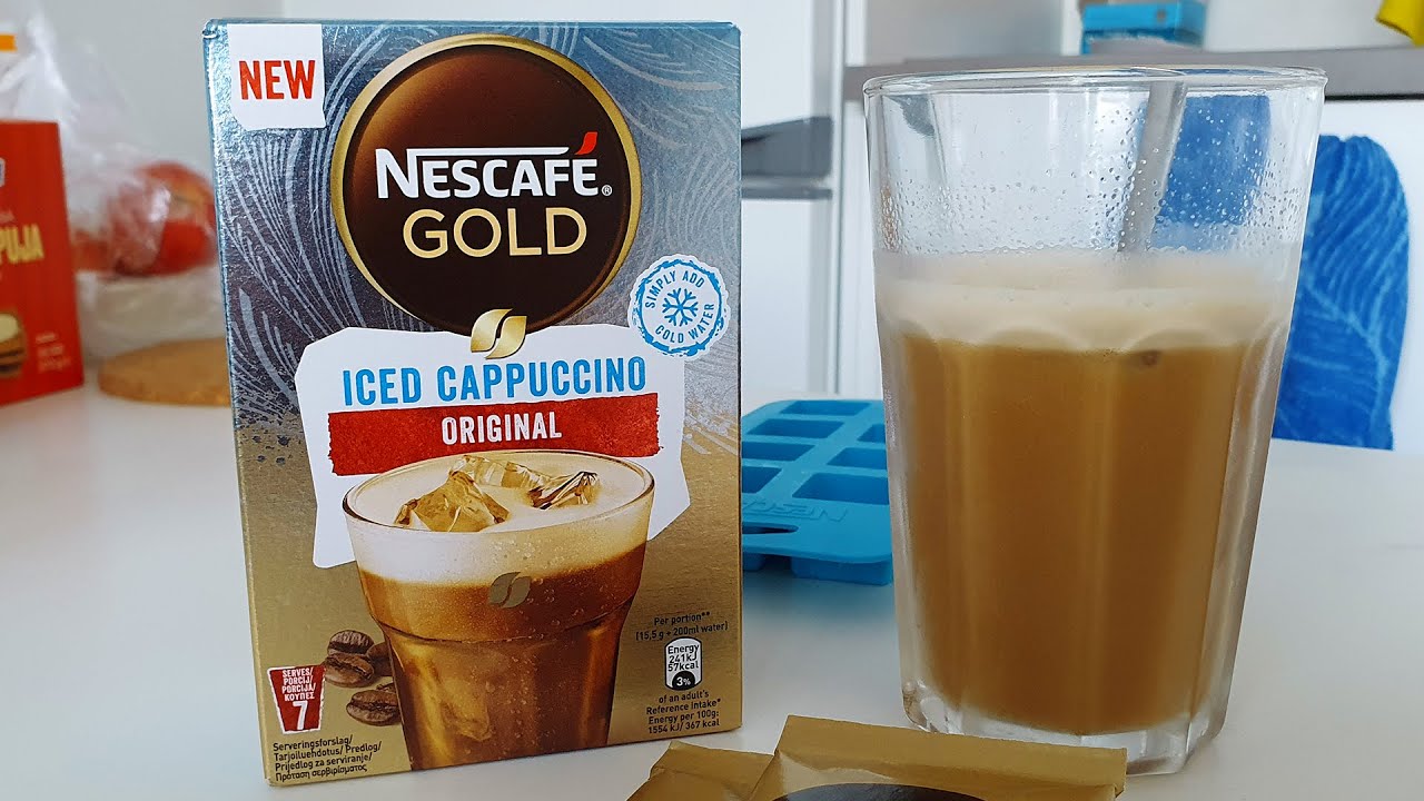 NESCAFÉ GOLD Iced Cappuccino (Review) Nestlé Instant Coffee 