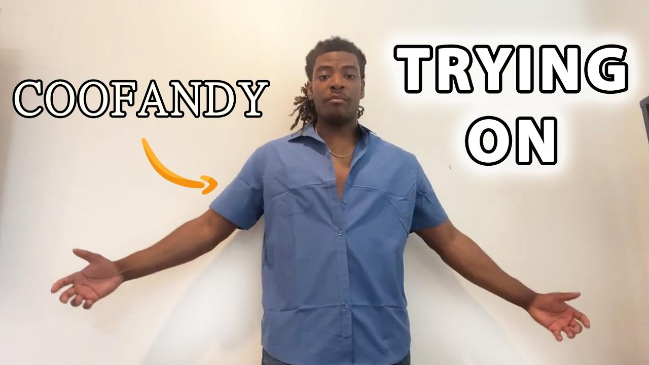 COOFANDY Mens Short Sleeve Shirts Casual Try-On & Review