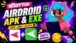 How to Download & Install AirDroid APK + EXE And /Android ወደ PC ፋይል ማስተላለፍ በቀላሉ