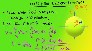 Griffiths Problem  | Charge distribution on Spherical Surface in Electrostatic Part 05