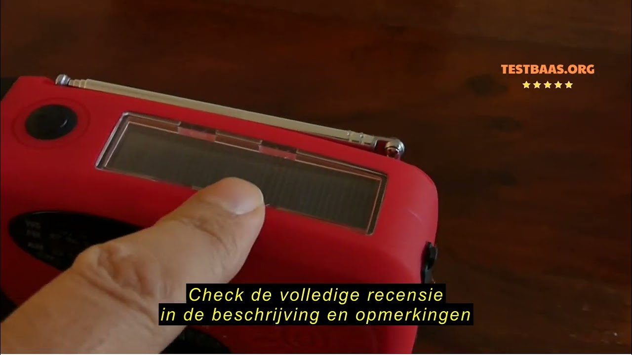 Review SOLARBABY Solar Draagbare Crank Radio Dynamo Radio met AM/FM, Emergency Radio met Crank, 2000