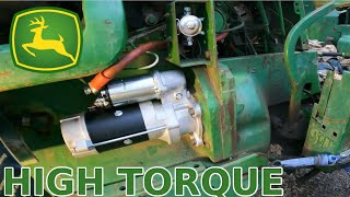 John Deere 3020 Gets An UPGRADED New HIGH TORQUE Starter (Will It Start Better!??)