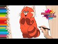 Cómo Dibujar a Mei Lee Panda Rojo | Tutorial Paso a Paso | Turning Red