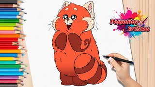 Cómo Dibujar a Mei Lee Panda Rojo | Tutorial Paso a Paso | Turning Red