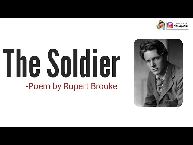 The Soldier : Poem by Rupert Brooke in Hindi class=