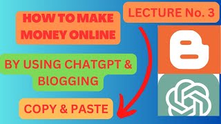 ChaGPT &Blog: Blogger SEO Settings 2023 (Advanced SEO) - SEO Settings for BLOGGER | Lecture Part #3