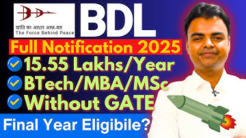 BDL Recruitment 2025, BDL MT Notification 2025, New Govt Job Vacancy 2025, BTech Govt Jobs 2025