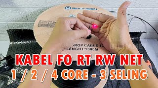 Tes Kabel Dropcore 1 Core 3 Seling SINOVISION Fiber Optik 1c3s 1000 Meter