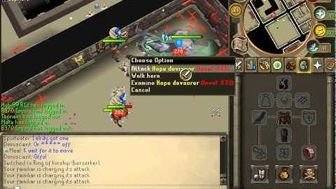 Very Fast Hope Devourer Kill in Dungeoneering