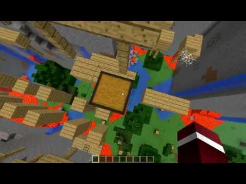 Minecraft: Generating a default world on top of a flat world