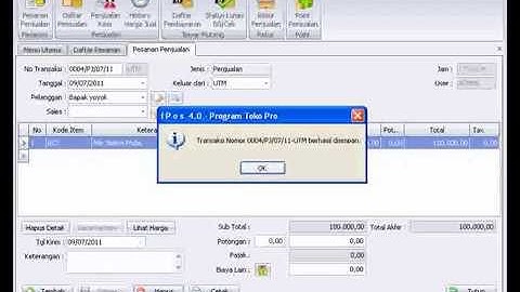10. Cara Input Pesanan Penjualan (Tutorial iPos 4.0)
