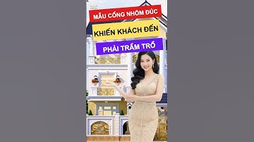 Mẫu cổng nhôm đúc khiến khách đến phải trầm trồ